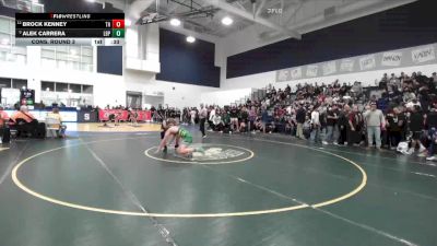 150 lbs Cons. Round 3 - Alek Carrera, Poly/Long Beach vs Brock Kenney, Trabuco Hills