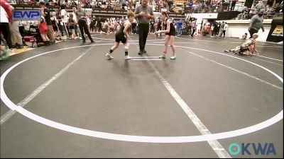 64 lbs Quarterfinal - Emma Bell, ARDMORE TAKEDOWN CLUB vs Caeden Davis, Shelton Wrestling Academy