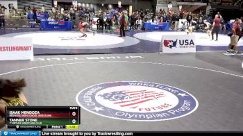 126 lbs Quarterfinal - Tanner Stone, 7 Virtues Wrestling Club vs Isaak Mendoza, Redwood High School Wrestling