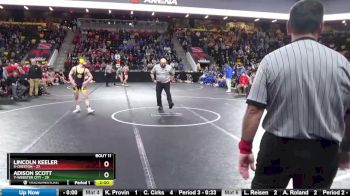 126 lbs 5th & 7th Place - Lincoln Keeler, 5-Creston vs Adison Scott, 7-Webster City