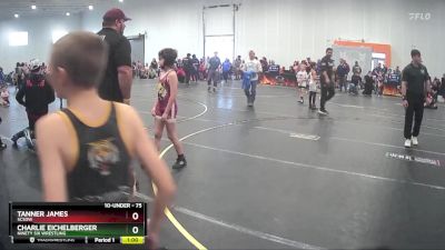 75 lbs Quarterfinal - Charlie Eichelberger, Ninety Six Wrestling vs Tanner James, SCSOW