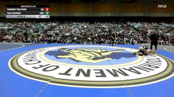 132 lbs Final - Tanner Telford, Corner Canyon vs Tas Storer, Poway