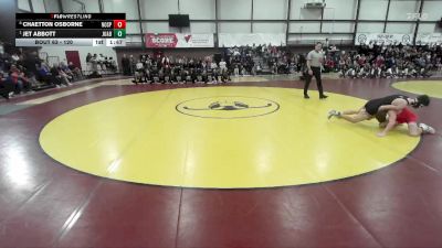 120 lbs Quarterfinal - Jet Abbott, Juab vs Chaetton Osborne, North Sanpete