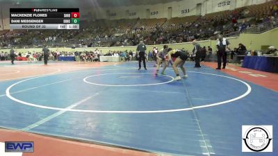 133 lbs Round Of 32 - Mackenzie Flores, Sand Springs Jr High vs Dani Messenger, Duncan Lady Demons