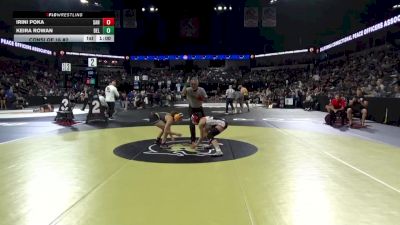 110 lbs Consi Of 16 #2 - Irini Poka, San Clemente (SS) vs Keira Rowan, Del Campo (SJ)