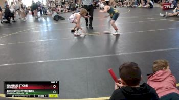 100 lbs Round 1 (6 Team) - Gamble Stone, Mi Pitbulls vs Kingston Stricker, Ninja Killer Black