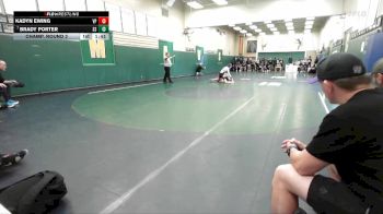 157 lbs Champ. Round 2 - Brady Porter, Spanish Springs vs Kadyn Ewing, Villa Park
