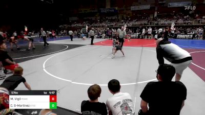 57 lbs Semifinal - Mj Vigil, Pomona Elite vs Carter Shanley-Martinez, Steel City Reloaded WC