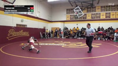 133 lbs Cons. Round 3 - Micah Lee, Sacramento City College vs Leland Macias, Lassen College