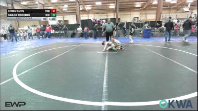 52-55 lbs Semifinal - Creed Long, Powerhouse Blue vs Sailor Roberts, Wesley Wrestling Club