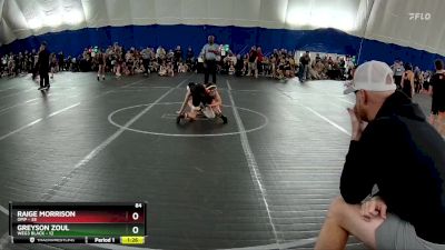 84 lbs Round 1 (6 Team) - Raige Morrison, OMP vs Greyson Zoul, WEG3 Black