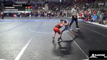 46 lbs Cons. Round 2 - Kasen Peterson, Abilene vs Jace Brown, Gray County