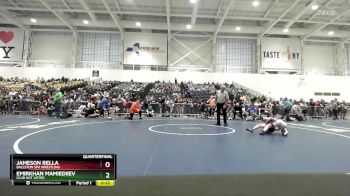 86 lbs Quarterfinal - Jameson Rella, Ballston Spa Wrestling vs Emirkhan Mamiediiev, Club Not Listed