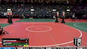 95 lbs Quarterfinal - Coalton Maynard, DWA vs Ryder King, BRN3