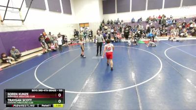 135 lbs Champ. Round 1 - Soren Kunze, Northside Wrestling Club vs Traygan Scott, Cougars Wrestling Club