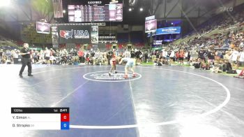 132 lbs Cons 32 #1 - Yanik Simon, Alabama vs Diego Stropko, Ohio