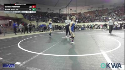 61 lbs Round Of 16 - Cayden Petersen, Lions Wrestling Academy vs Elijah Matlock, Sallisaw Takedown Club