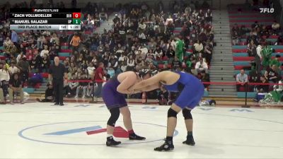 215 lbs 3rd Place Match - Zach Vollmoeller, Durango vs Manuel Salazar, Desert Pines