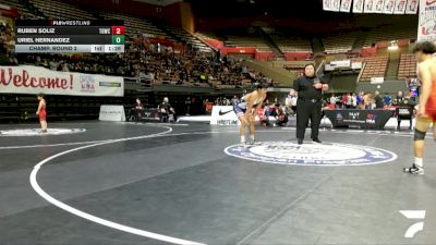 All Cadet Boys Freestyle Upper - 144 lbs Champ. Round 2 - Ruben Soliz, The GR818ERS Wrestling Club vs Uriel Hernandez