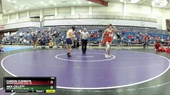 132 lbs Round 4 (6 Team) - Carson Clements, Dragon Wrestling Club vs Nick Collett, Delta Wrestling Club Inc.