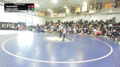 155 lbs Cons. Round 2 - Lillian Benoe, Beckman vs Arielle Perez, Warren
