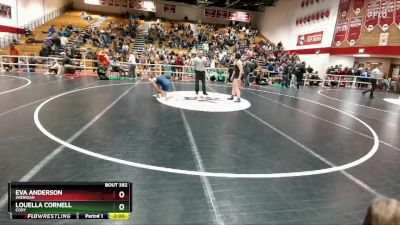 155 lbs Quarterfinal - Eva Anderson, Sheridan vs Louella Cornell, Cody