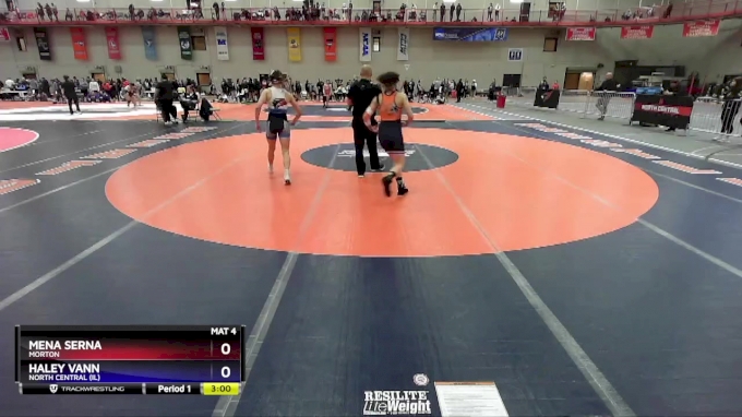 130 lbs Champ. Round 2 - Haley Vann, North Central (IL) vs Mena Serna ...