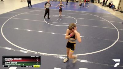 90 lbs Round 1 - Gavin Stout, Plainview/Elgin/Millville vs Andrew Dobson, Staples