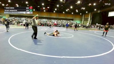 157 lbs Cons. Round 5 - Wyatt Montoya, Del Oro vs Zeke Meza, Oakdale