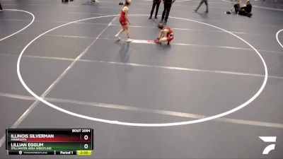 Round 2 - Illinois Silverman, Minnesota vs Lillian Eggum, Stillwater Area Wrestling