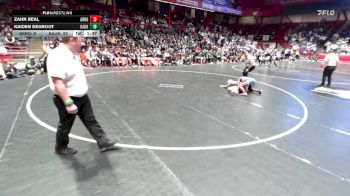 113 lbs D1/d2/d3 Finals (sat 3:00 P.m.) - Kaiden DeGroot, Kaukauna vs Zahn Beal, Arrowhead
