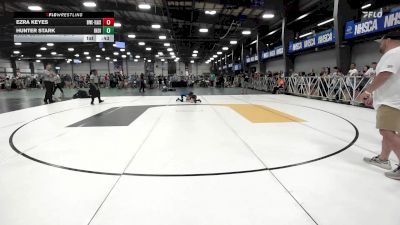 56 lbs Rr Rnd 2 - Ezra Keyes, Buffalo Valley Wrestling Club EL Blue vs Hunter Stark, Indiana Outlaws Red