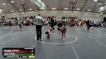 60 lbs Quarterfinal - Maurice Harding, Headhunters vs Knox Guyer, North East Jr Wrestling