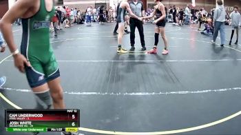 125 lbs Round 3 (4 Team) - Lincoln Hinchman, Roundtree WA vs Gabe Defreitas, Steel Valley