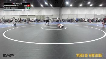 60 lbs Quarterfinal - Preston O'Gorman, Funky Singlets 12U vs Thomas Cisneroz, OK Elite 12U 1