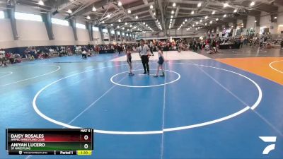 75 lbs Quarterfinal - Daisy Rosales, Amped Wrestling Club vs Aniyah Lucero, 3F Wrestling