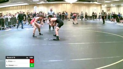 150 lbs Round Of 16 - Luke Knox, Kistlers Dungeon vs Keegan Goeas, Grapplers HI