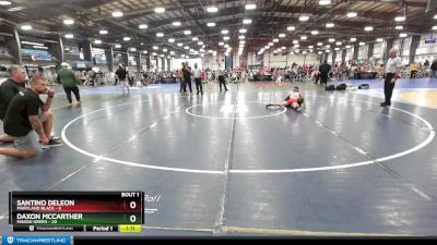 68 lbs Rd# 4- 2:00pm Friday Final Pool - Daxon McCarther, Minion Green vs Santino DeLeon, Maryland BLACK