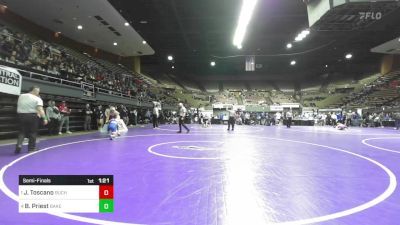 146 lbs Semifinal - Joseph Toscano, Buchanan vs Braden Priest, Bakersfield