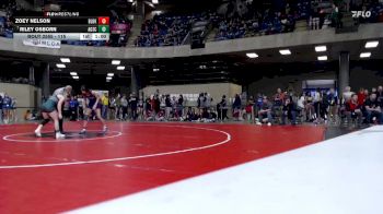 115 lbs Cons. Round 2 - Riley Osborn, Unattached vs Zoey Nelson, Unattached