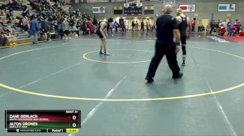 171 lbs Champ. Round 1 - Zane Gerlach, South Anchorage High School vs Alton Drones, Bartlett High