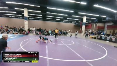 83 lbs Quarterfinal - Marcus Salgado, Austin Texas Wrestling Club vs Carson West, St. Charles WC