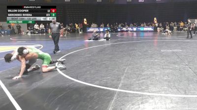 133 lbs Round Of 32 - Dillon Cooper, Little Rock vs Geronimo Rivera, Utah Valley