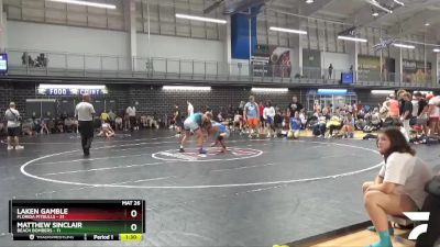 170 lbs Placement Matches (16 Team) - Matthew Sinclair, Beach Bombers vs Laken Gamble, Florida Pitbulls