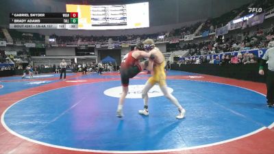 1A-4A 157 Cons. Semi - Brady Adams, Tallassee vs Gabriel Snyder, Weaver