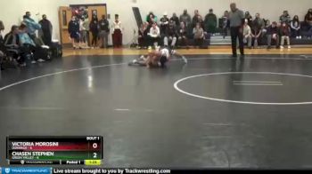 120 lbs Finals (2 Team) - Chasen Stephen, Green Valley vs Victoria Morosini, Durango