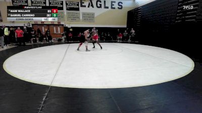 165 lbs Consolation - Naim Wallace, Norwich Free Academy vs Samuel Carreno, Shelton