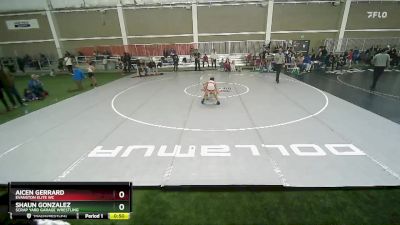 63 lbs Cons. Round 4 - Aicen Gerrard, Evanston Elite WC vs Shaun Gonzalez, Scrap Yard Garage Wrestling