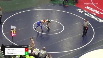 103 lbs Consi Of 32 #1 - Thayne Gourley, Eisenhower vs Tyler Bridge, Somerset