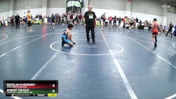 95 lbs Cons. Round 4 - Robert Frijouf, Tampa Bay Tigers Wrestling vs Rocklan Kurzinsky, Wave Wrestling Club